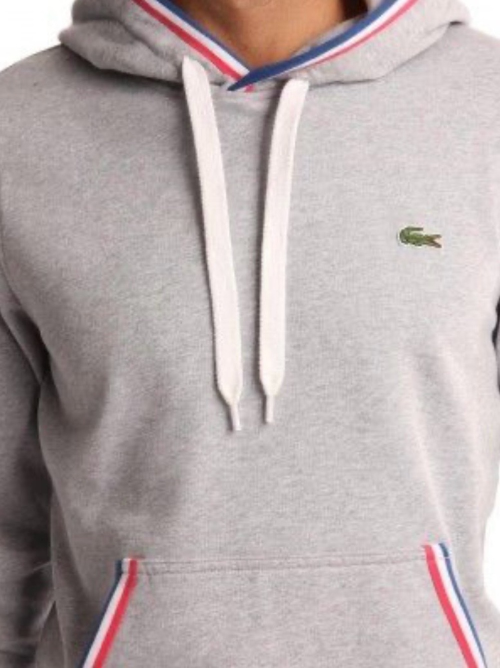 Lacoste Grey Hooded Sweatshirt